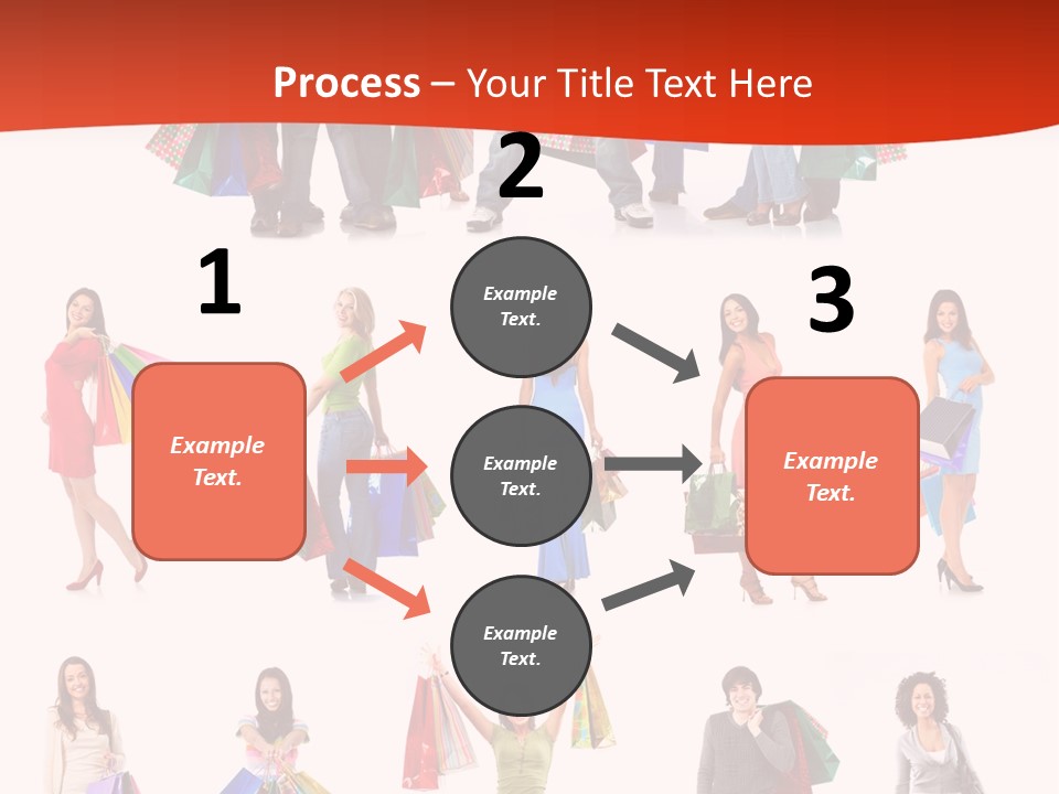 Happiness Beauty Shopper PowerPoint Template