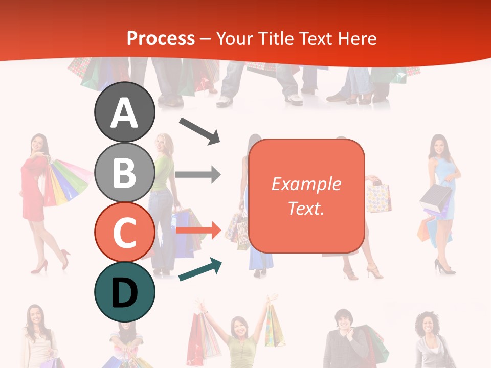 Happiness Beauty Shopper PowerPoint Template