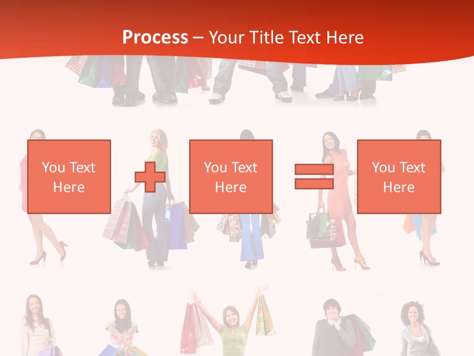 Happiness Beauty Shopper PowerPoint Template