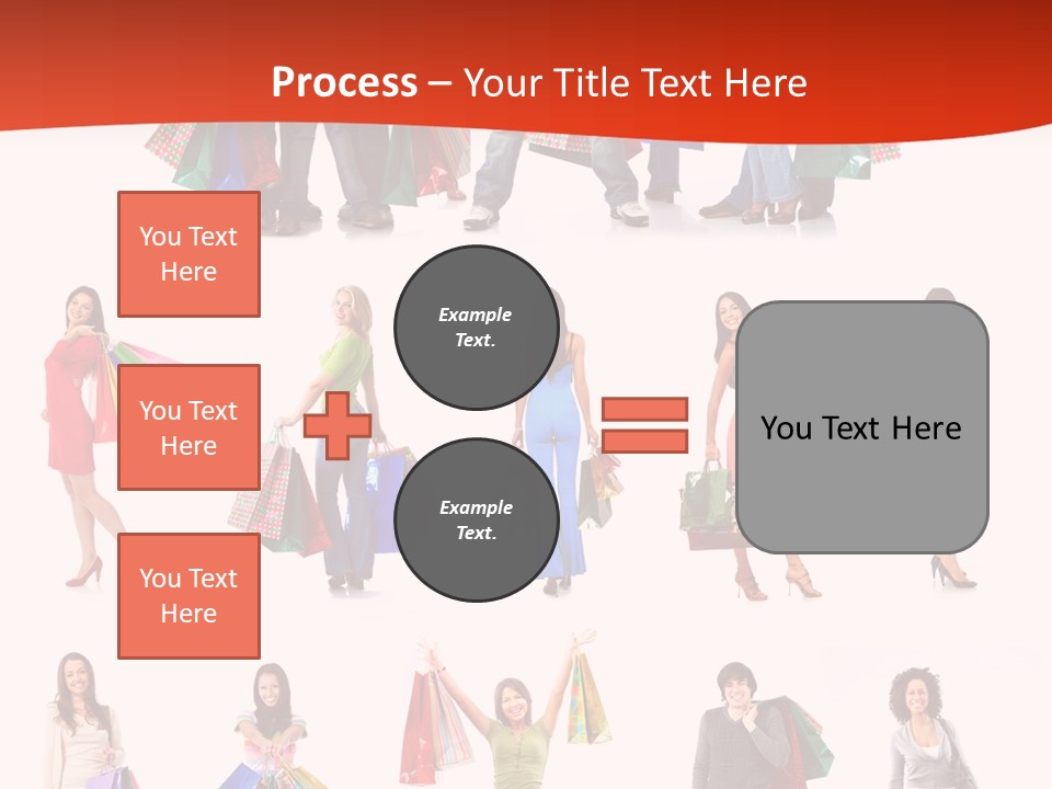 Happiness Beauty Shopper PowerPoint Template