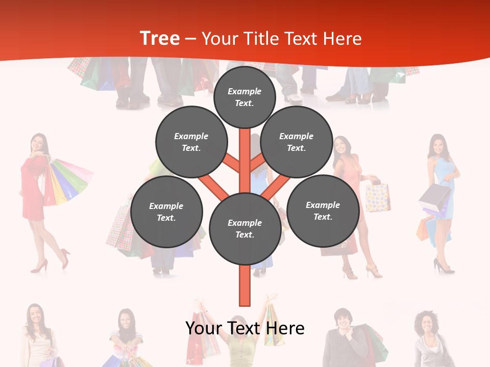 Happiness Beauty Shopper PowerPoint Template