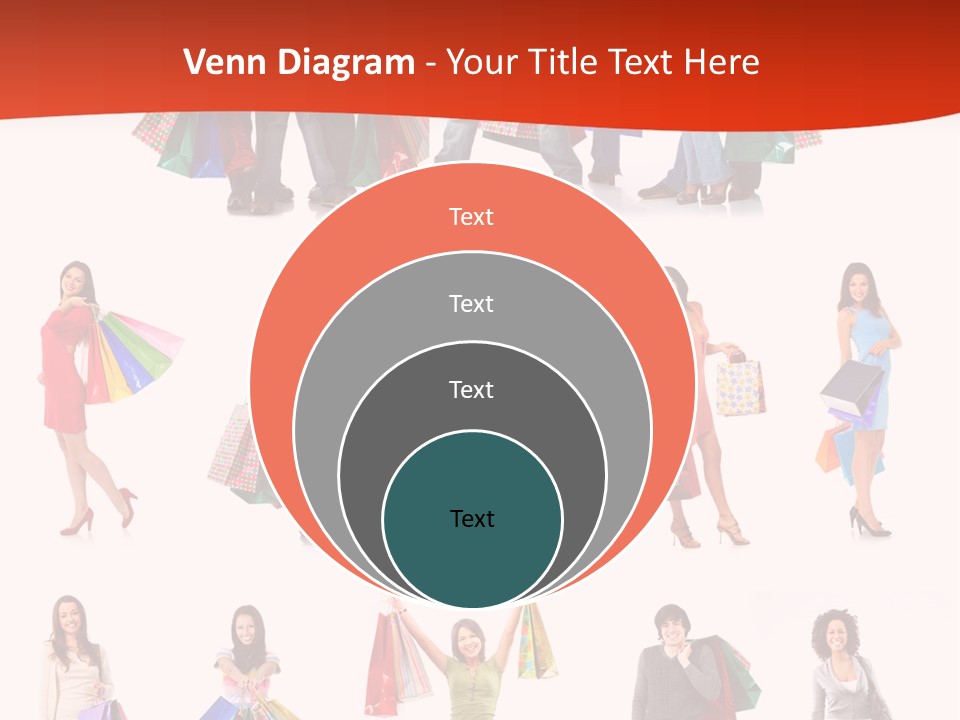 Happiness Beauty Shopper PowerPoint Template