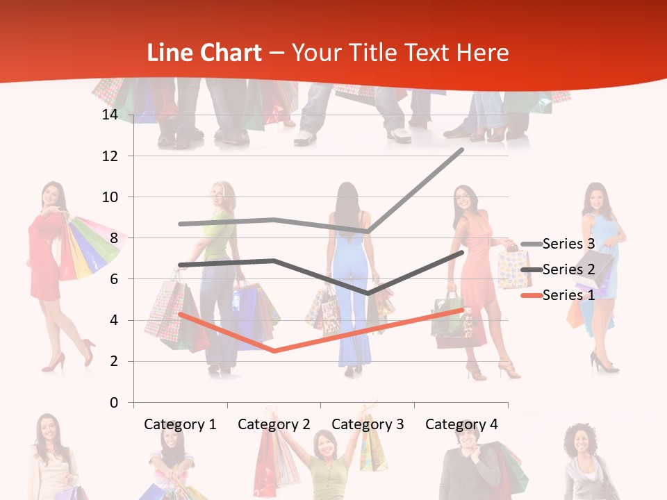 Happiness Beauty Shopper PowerPoint Template