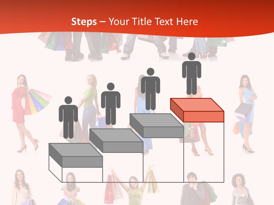 Happiness Beauty Shopper PowerPoint Template