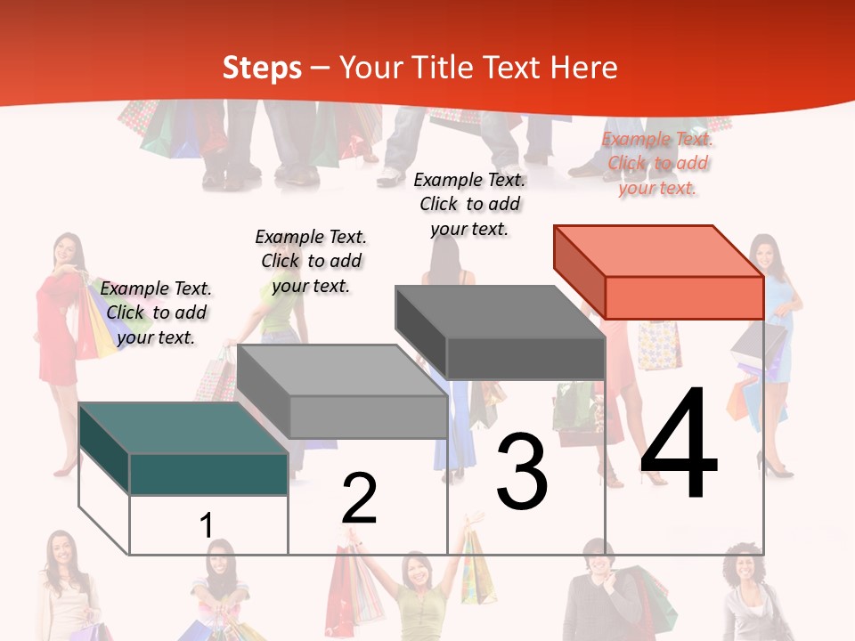 Happiness Beauty Shopper PowerPoint Template