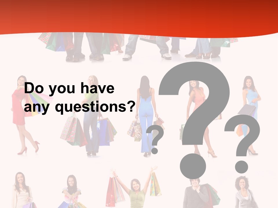 Happiness Beauty Shopper PowerPoint Template