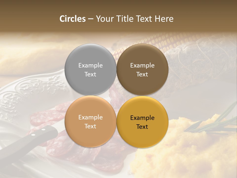 Course Knife Cheese PowerPoint Template
