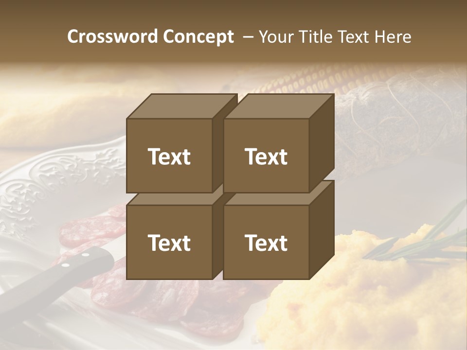 Course Knife Cheese PowerPoint Template