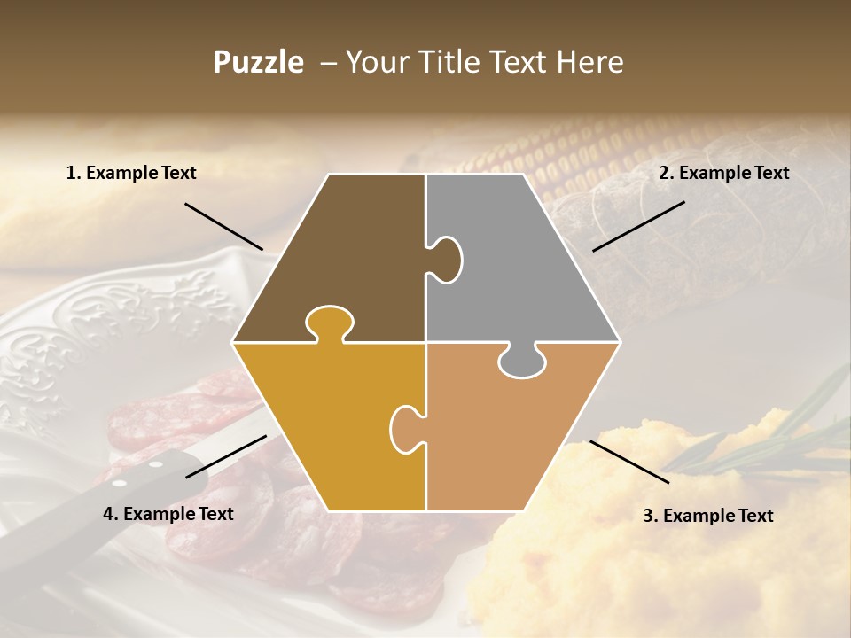 Course Knife Cheese PowerPoint Template