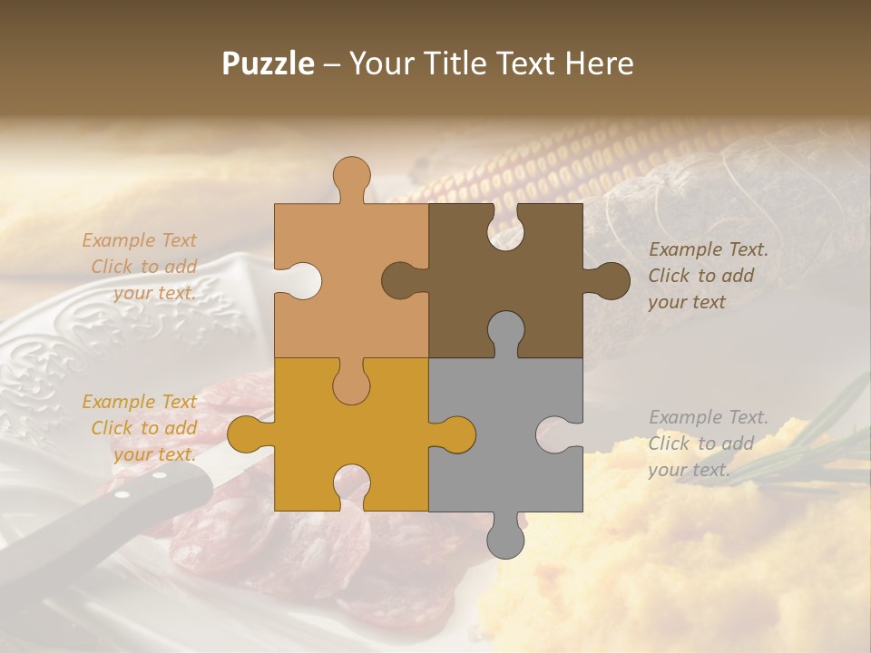 Course Knife Cheese PowerPoint Template