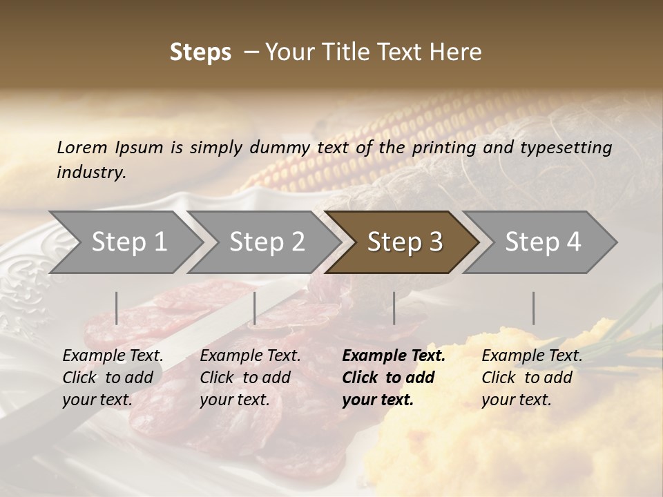 Course Knife Cheese PowerPoint Template