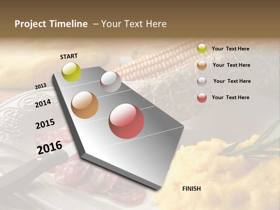 Course Knife Cheese PowerPoint Template