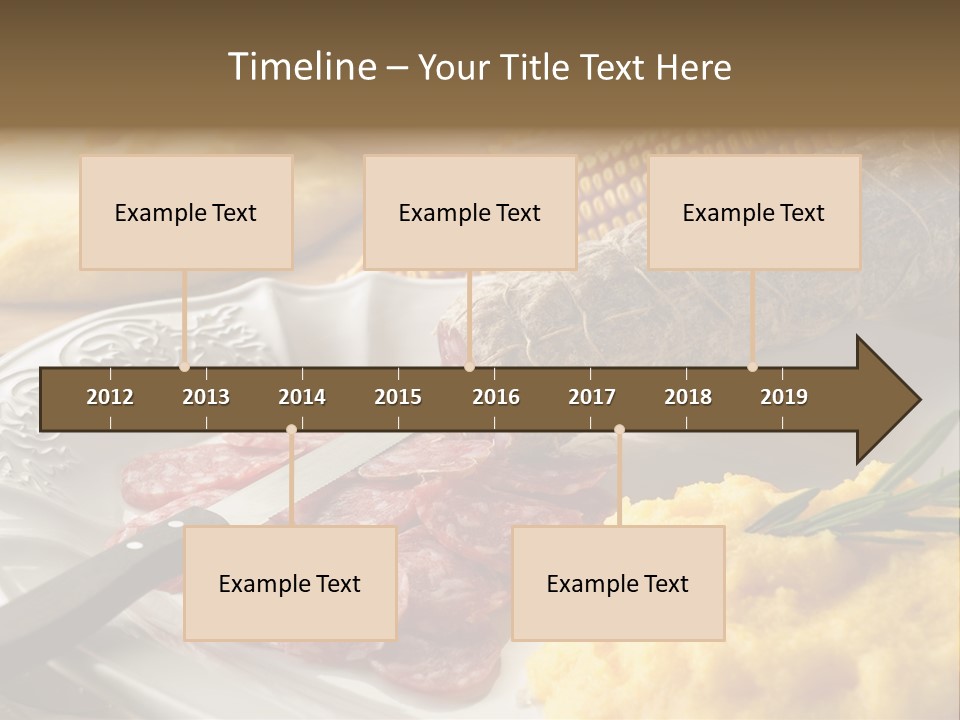Course Knife Cheese PowerPoint Template
