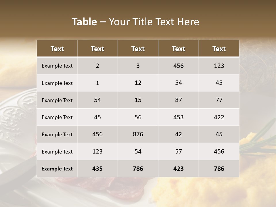 Course Knife Cheese PowerPoint Template