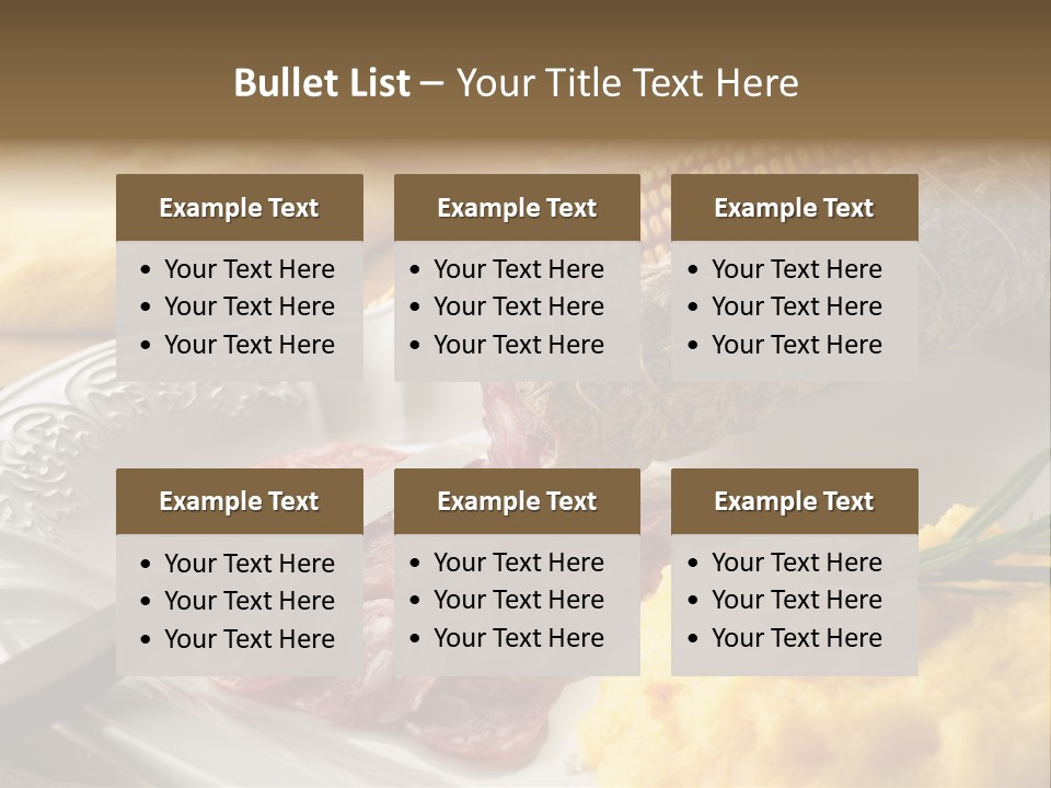 Course Knife Cheese PowerPoint Template