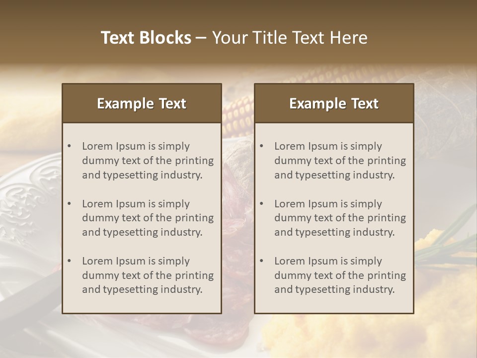 Course Knife Cheese PowerPoint Template