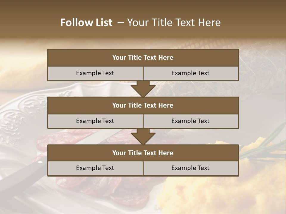 Course Knife Cheese PowerPoint Template