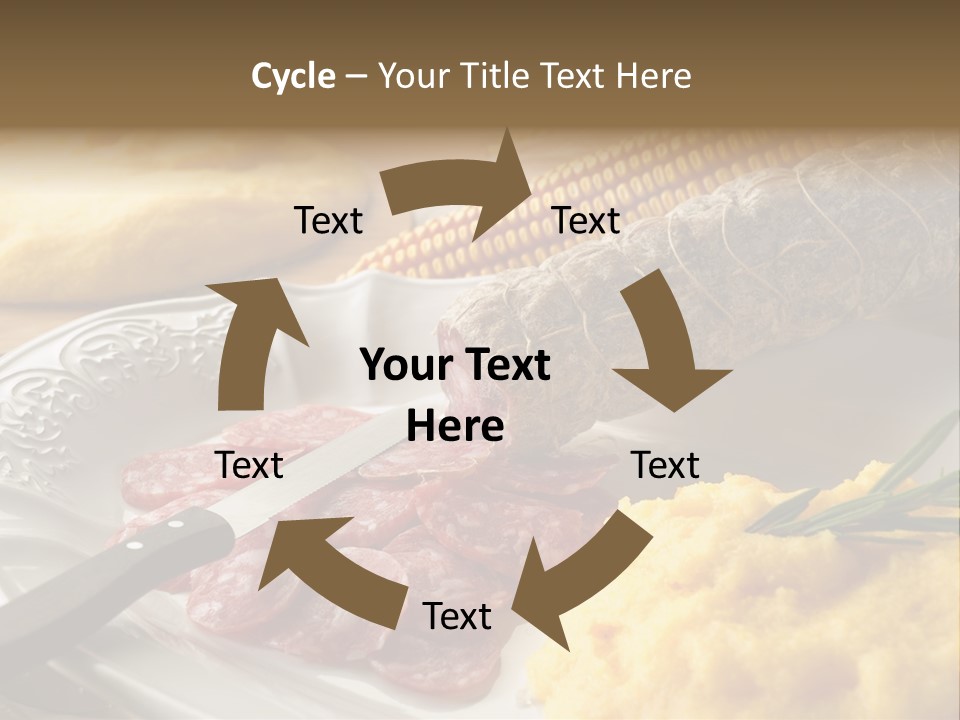 Course Knife Cheese PowerPoint Template