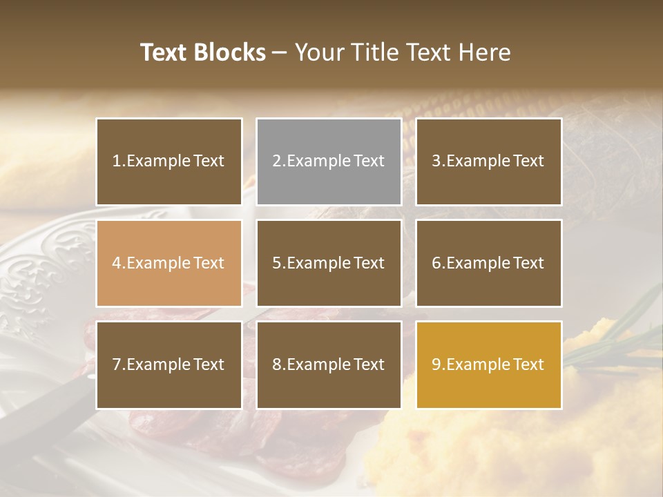 Course Knife Cheese PowerPoint Template