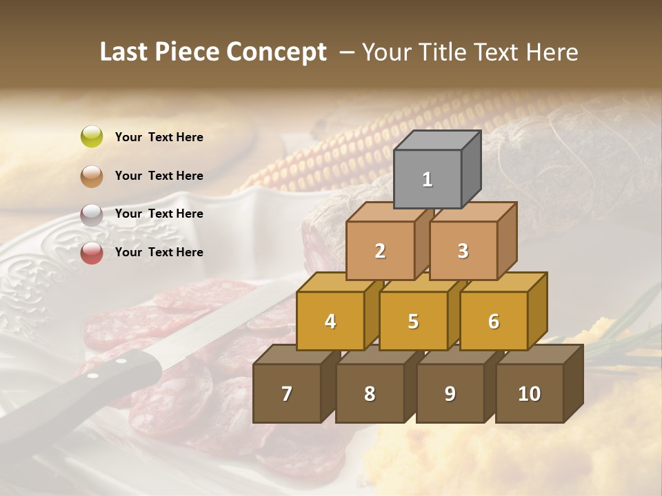 Course Knife Cheese PowerPoint Template