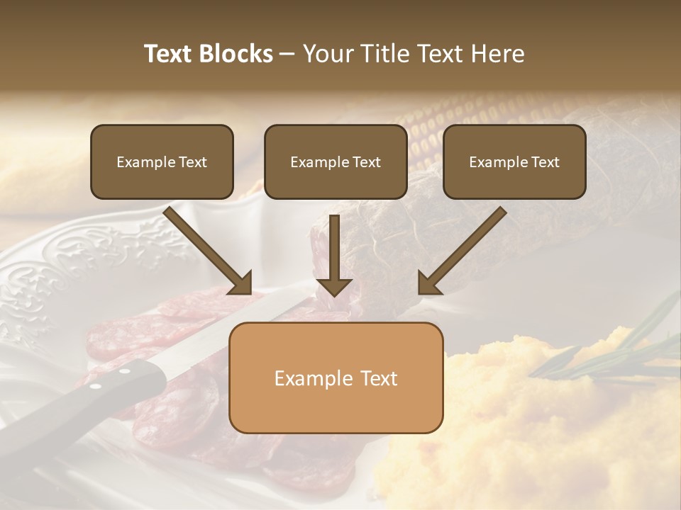 Course Knife Cheese PowerPoint Template