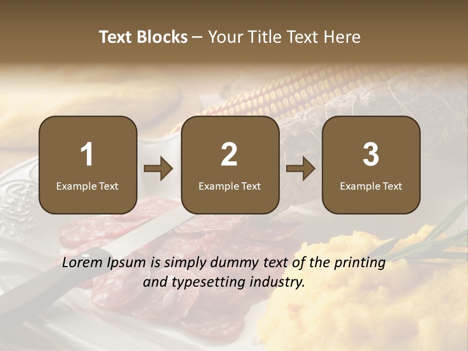 Course Knife Cheese PowerPoint Template