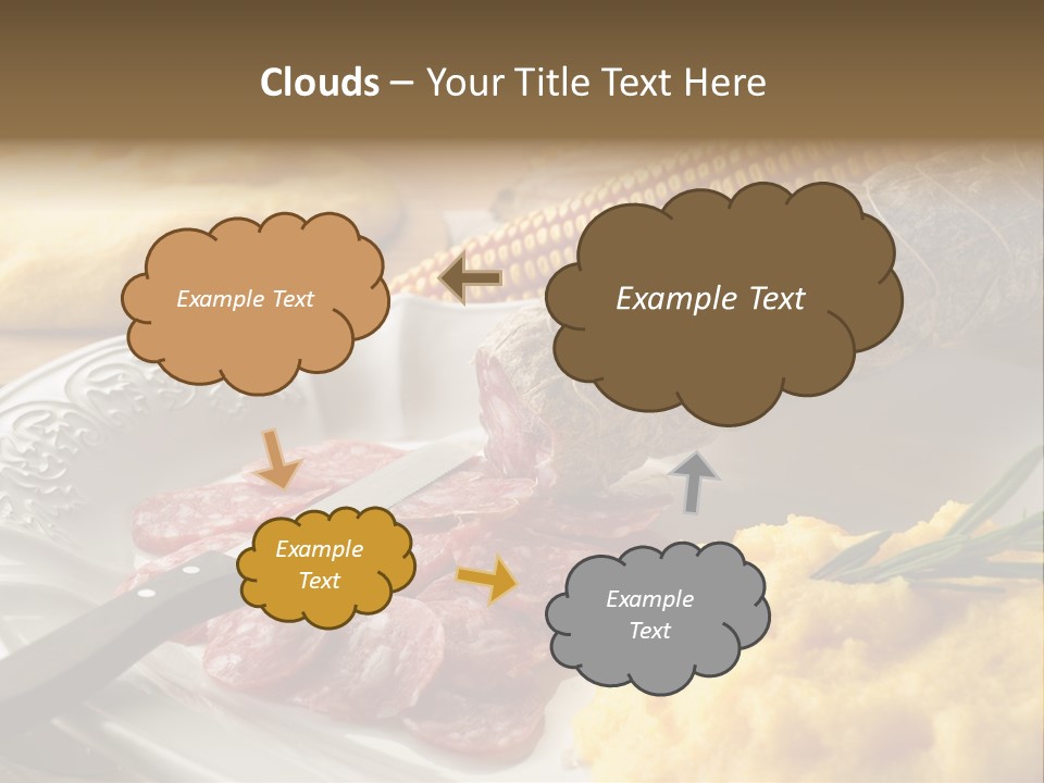 Course Knife Cheese PowerPoint Template