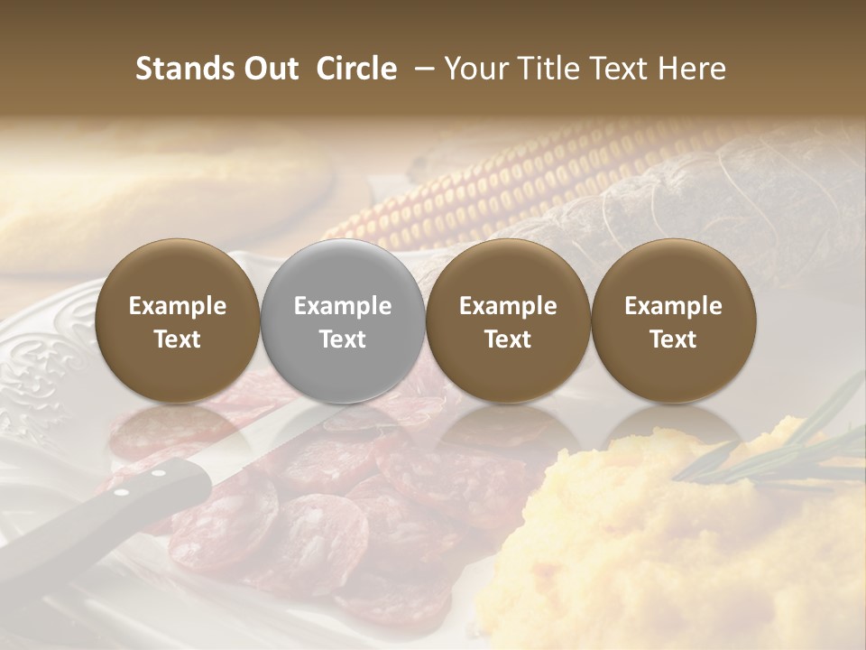 Course Knife Cheese PowerPoint Template