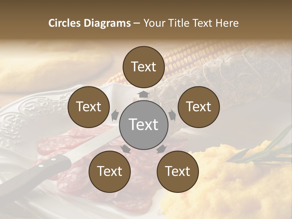 Course Knife Cheese PowerPoint Template