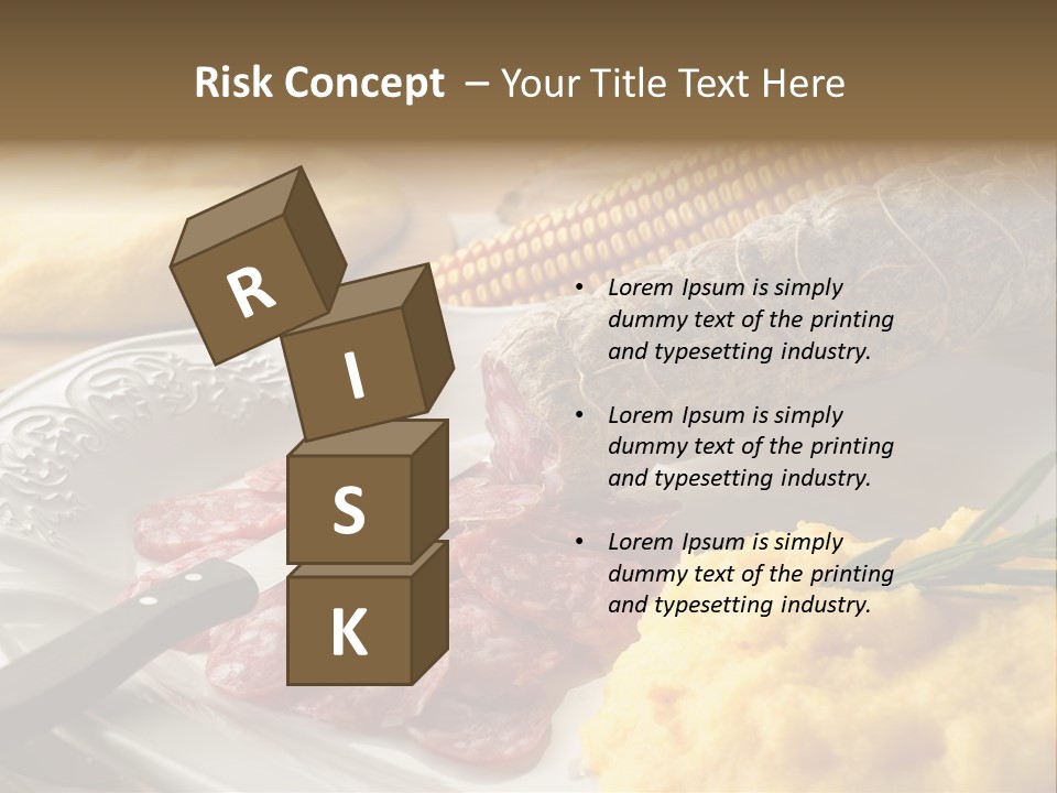 Course Knife Cheese PowerPoint Template