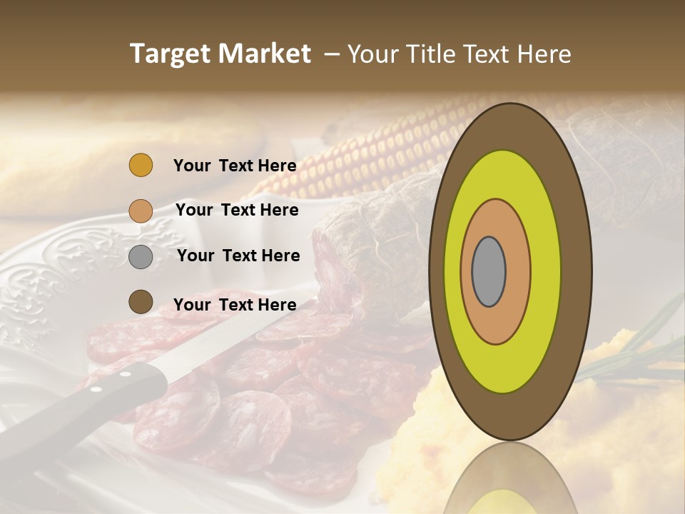 Course Knife Cheese PowerPoint Template