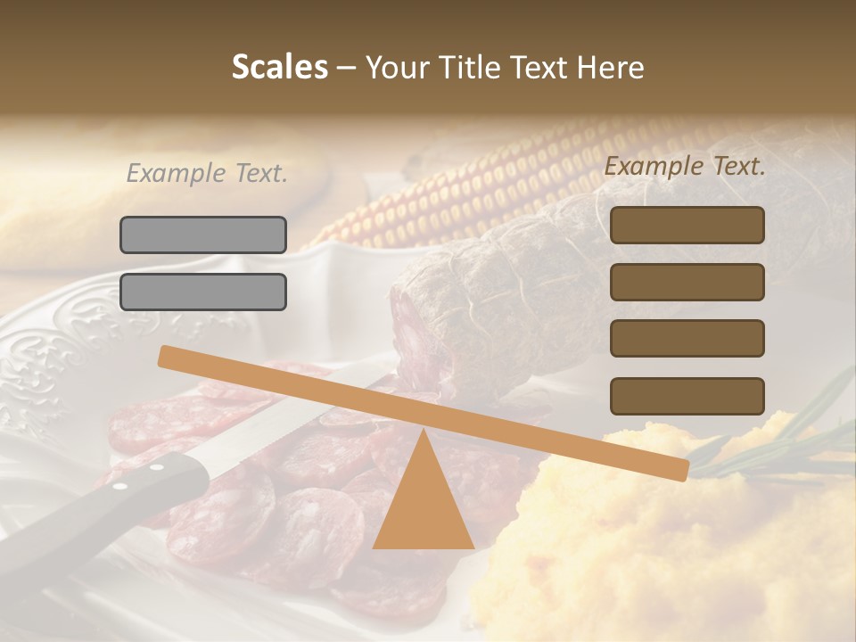 Course Knife Cheese PowerPoint Template