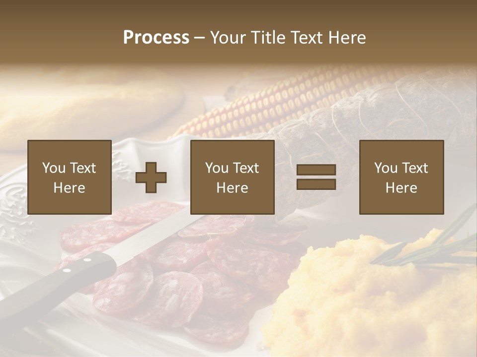 Course Knife Cheese PowerPoint Template