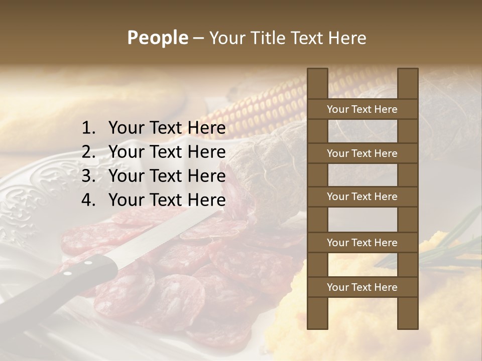 Course Knife Cheese PowerPoint Template