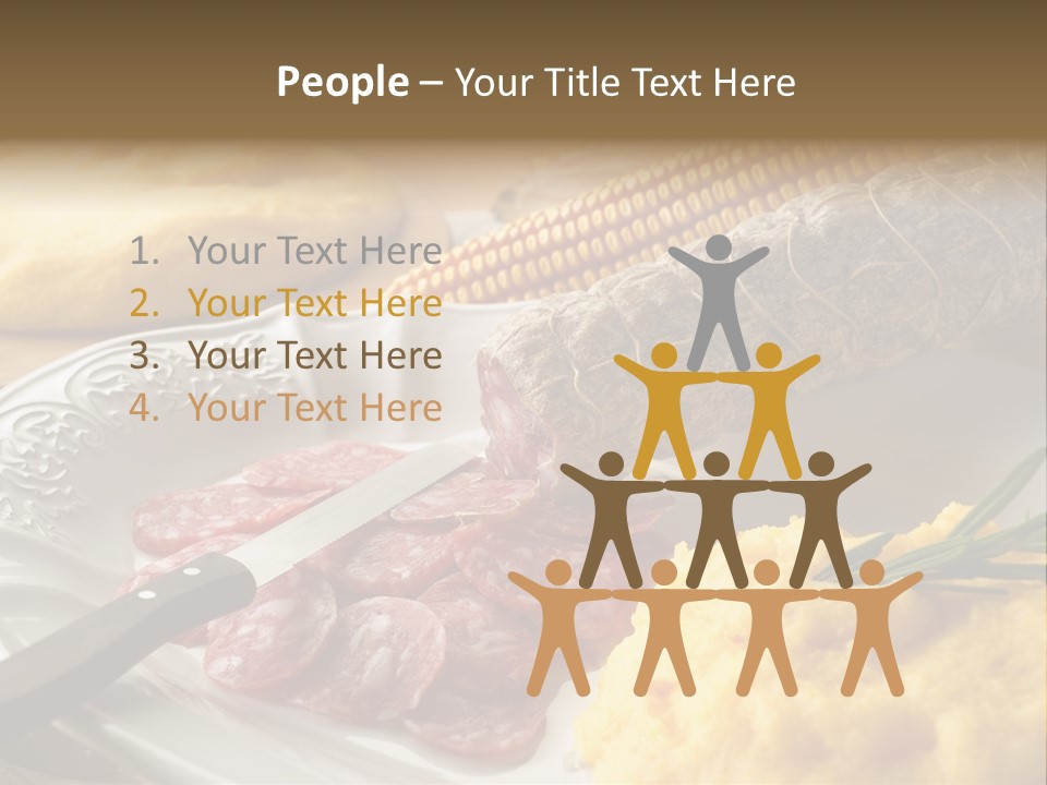 Course Knife Cheese PowerPoint Template