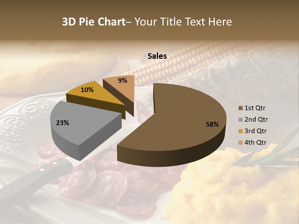 Course Knife Cheese PowerPoint Template