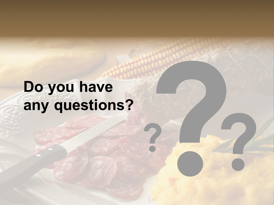 Course Knife Cheese PowerPoint Template