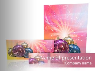 Card Party Gladness PowerPoint Template