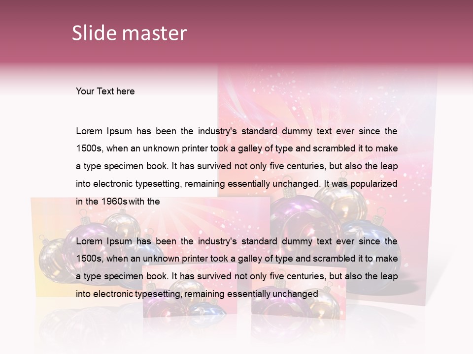 Card Party Gladness PowerPoint Template