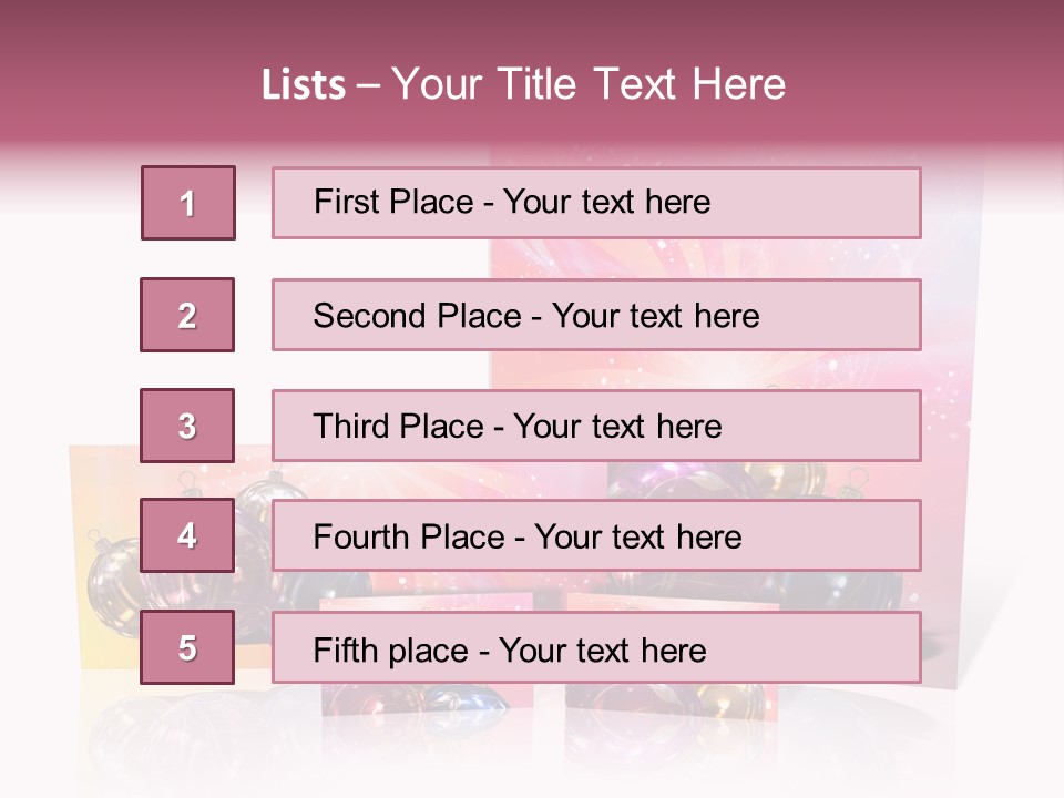 Card Party Gladness PowerPoint Template