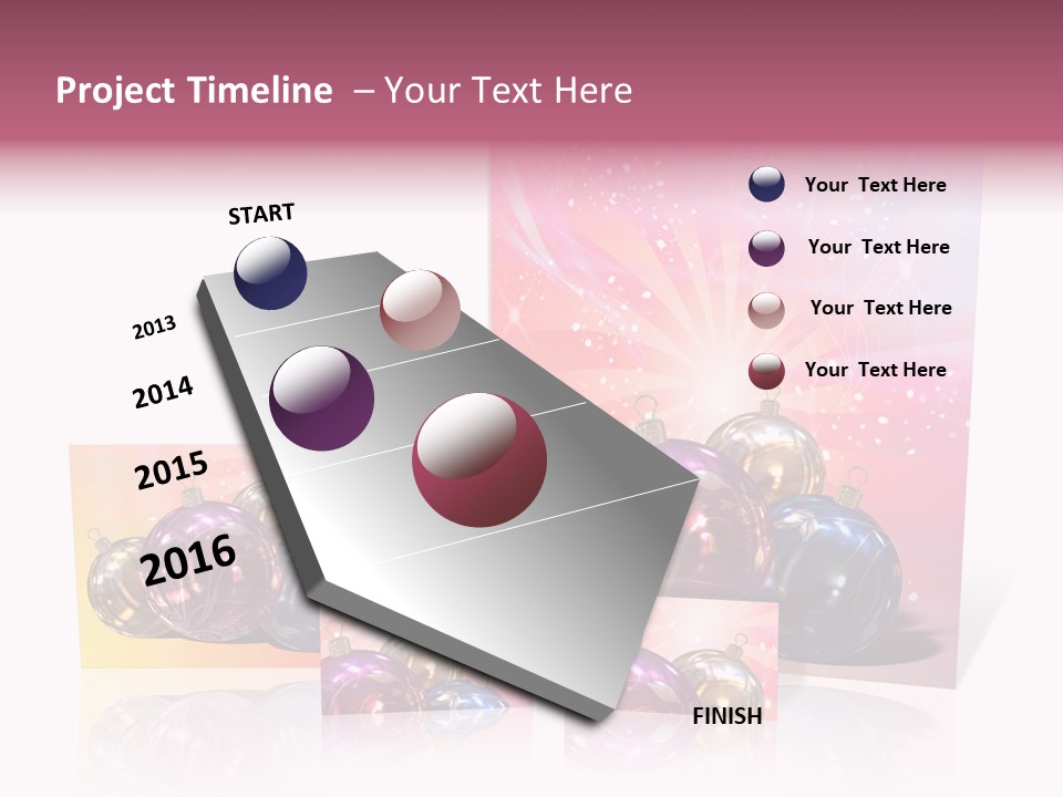 Card Party Gladness PowerPoint Template