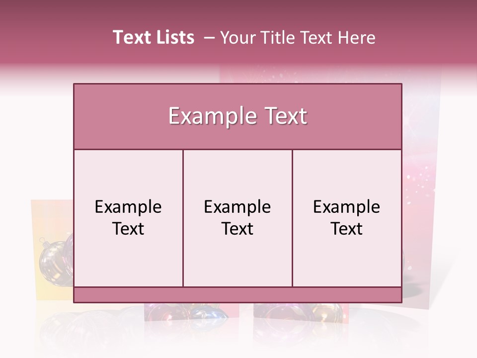 Card Party Gladness PowerPoint Template
