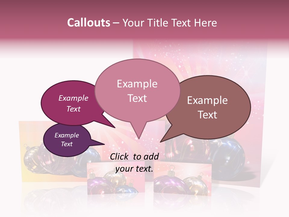 Card Party Gladness PowerPoint Template