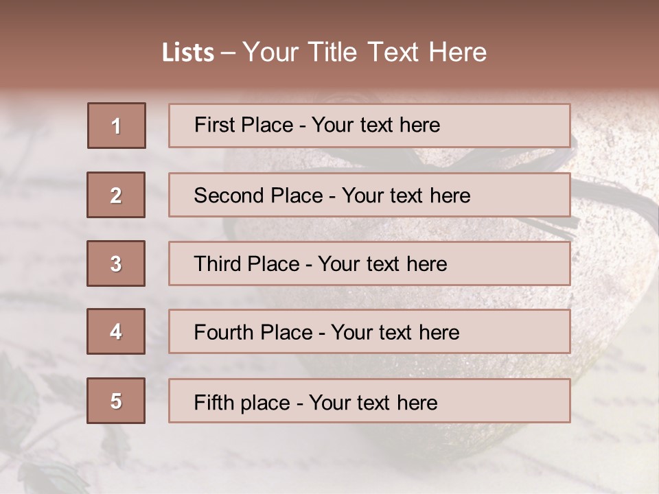 Lavandula Nostalgia Admission PowerPoint Template