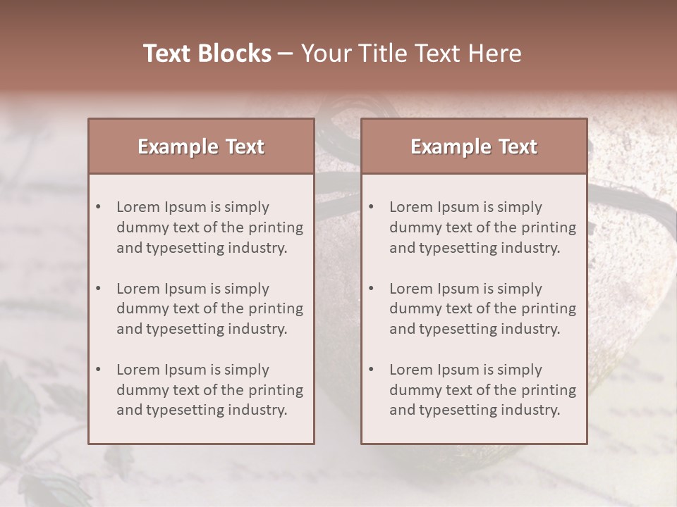 Lavandula Nostalgia Admission PowerPoint Template