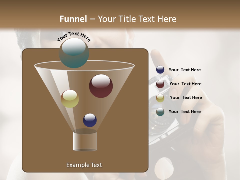 Beauty Caucasian Photo PowerPoint Template