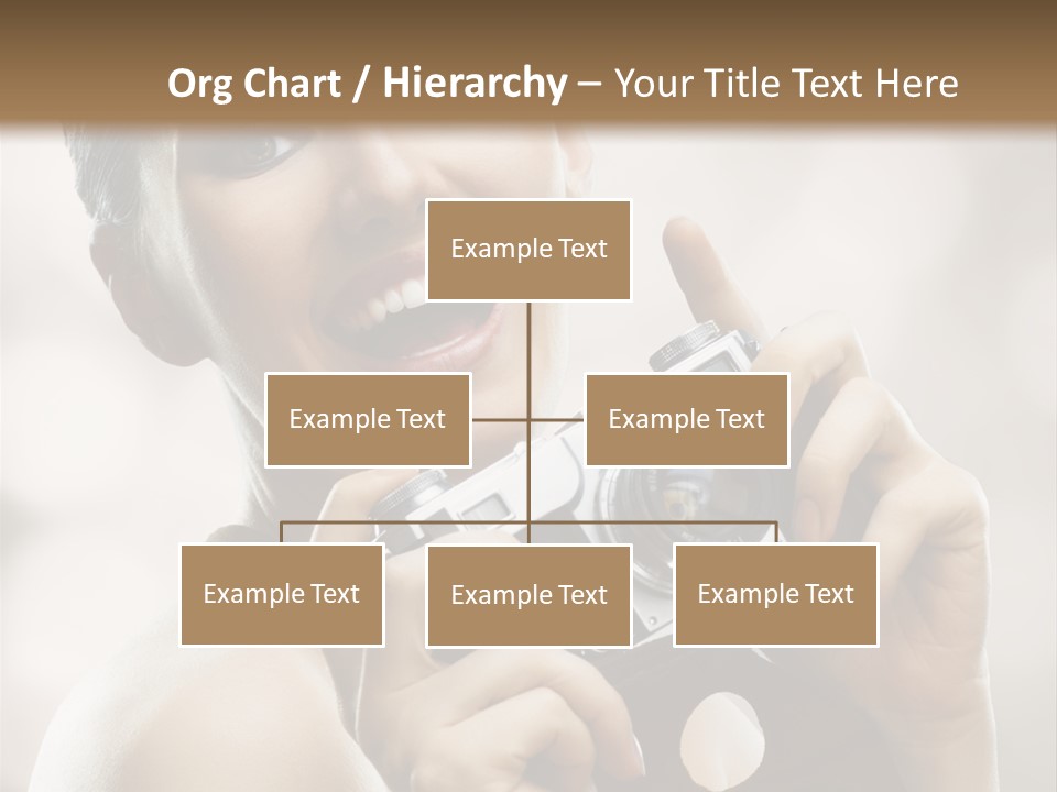 Beauty Caucasian Photo PowerPoint Template