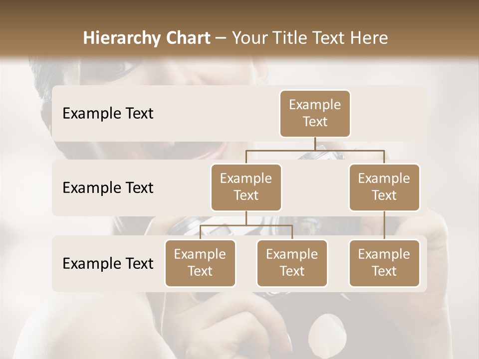 Beauty Caucasian Photo PowerPoint Template