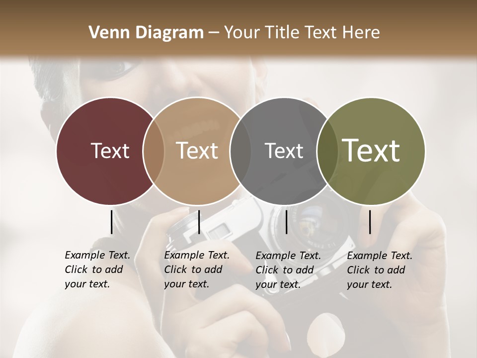 Beauty Caucasian Photo PowerPoint Template