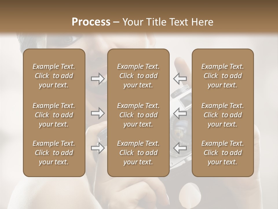 Beauty Caucasian Photo PowerPoint Template